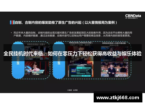 全民挂机时代来临，如何在零压力下轻松获得高收益与娱乐体验