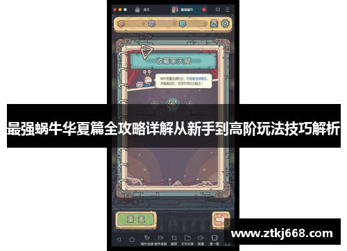 最强蜗牛华夏篇全攻略详解从新手到高阶玩法技巧解析