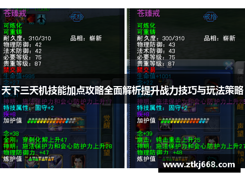 天下三天机技能加点攻略全面解析提升战力技巧与玩法策略